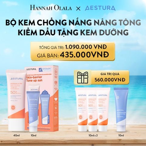  A845_DEAL 5: KEM CHỐNG NẮNG NÂNG TÔNG KIỀM DẦU 40ML TẶNG KÈM KEM DƯỠNG 