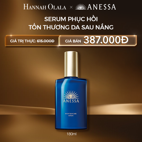  C26: DEAL 32 BACK-UP: SERUM DƯỠNG DA VÀ PHỤC HỒI TỔN THƯƠNG DA SAU NẮNG ANESSA NIGHT SUN CARE SERUM 180ML 