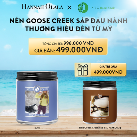 A219_DEAL 5: MUA NẾN GOOSE CREEK SÁP ĐẬU NÀNH 200G MUA 1 TẶNG 1 (CHỌN THÊM MÙI NOTE TRONG GHI CHÚ) 