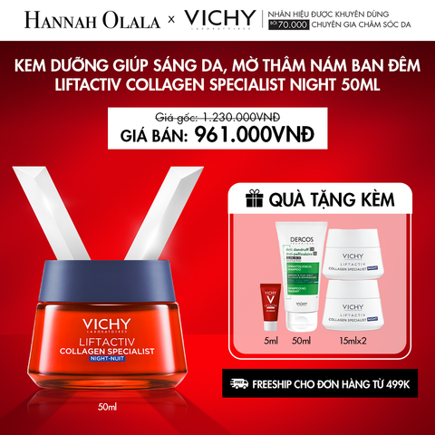  K18_DEAL 18: KEM DƯỠNG GIÚP SÁNG DA, MỜ THÂM NÁM BAN ĐÊM LIFTACTIV COLLAGEN SPECIALIST NIGHT 50ML 