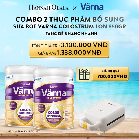  A526_DEAL 6: COMBO 2 LON SỮA BỘT VARNA COLOSTRUM LON 850G - HỖ TRỢ TĂNG ĐỀ KHÁNG 