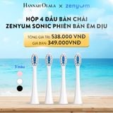  A62_DEAL 6: HỘP 4 ĐẦU BÀN CHẢI ZENYUM SONIC PHIÊN BẢN ÊM DỊU 