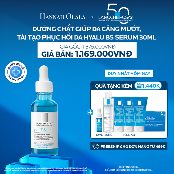  K7_DEAL 7: DƯỠNG CHẤT PHỤC HỒI & CUNG CẤP ĐỘ ẨM CHUYÊN SÂU HYALU B5 SERUM 30ML 