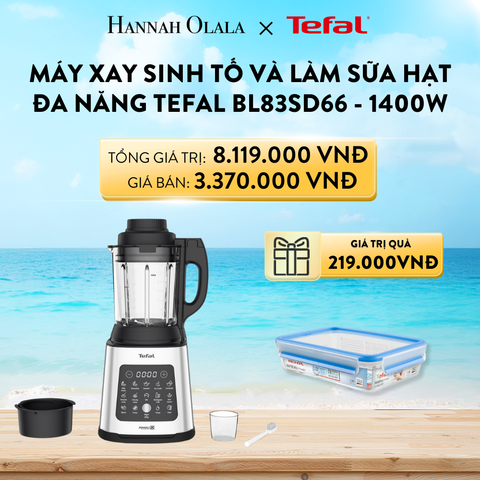  A742_DEAL 8: MÁY XAY SINH TỐ VÀ LÀM SỮA HẠT ĐA NĂNG TEFAL BL83SD66 - 1400W 