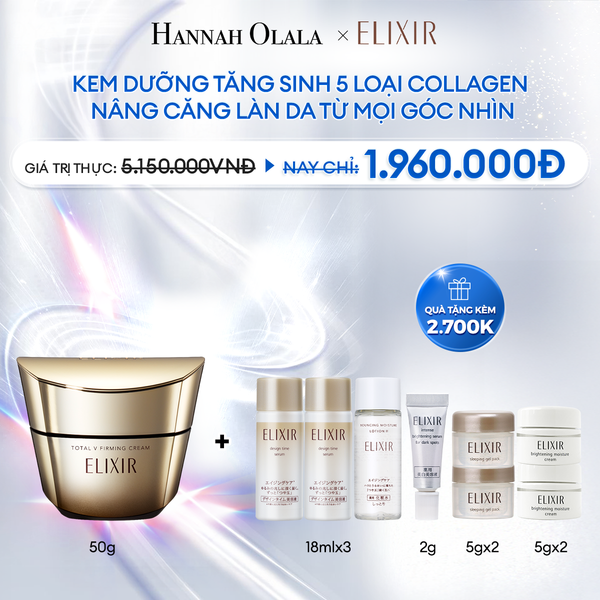  A51_DEAL 1: KEM DƯỠNG CẢI THIỆN CHẢY XỆ NGĂN NGỪA LÃO HÓA ELIXIR TOTAL V FIRMING CREAM 50G 