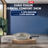  H47_DEAL 3: CHẢO FISSLER CERATAL COMFORT VỚI LỚP PHỦ SỨ CHỐNG DÍNH SẢN XUẤT TẠI ĐỨC VỚI ĐÁY CHẢO COOKSTAR ĐỘC QUYỀN 