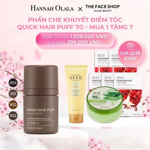  M619_DEAL 2: PHẤN CHE KHUYẾT ĐIỂM TÓC QUICK HAIR PUFF 7G
MUA 1 TẶNG 7 