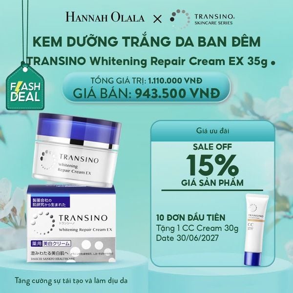  E2188: DEAL 5: KEM DƯỠNG TRẮNG DA BAN ĐÊM TRANSINO 