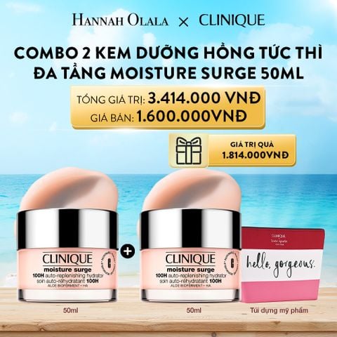 A722_DEAL 1: KEM HỒNG DƯỠNG ẨM TỨC THÌ 100H CLINIQUE MOISTURE SURGE 100H AUTO-REPLENISHING HYDRATOR 50ML 