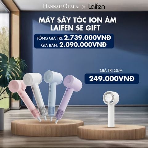  H59_DEAL 2: MÁY SẤY TÓC ION ÂM TỐC ĐỘ CAO LAIFEN SE GIFT 