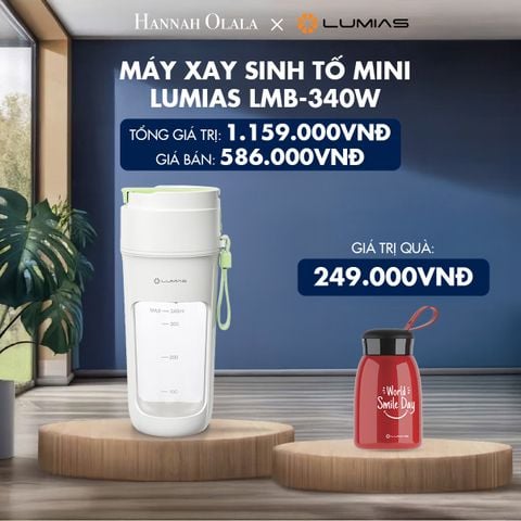  H70_DEAL 13: MÁY XAY SINH TỐ MINI LUMIAS LMB-340W 