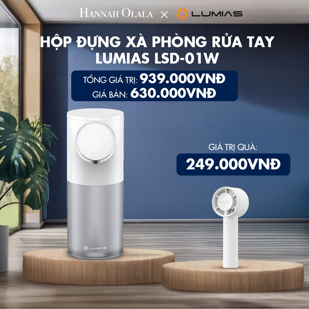  H71_DEAL 14: HỘP ĐỰNG XÀ PHÒNG RỬA TAY LUMIAS LSD-01W 