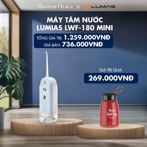  H86_DEAL 24: MÁY TĂM NƯỚC LUMIAS LWF-180 MINI TIỆN LỢI KHI ĐI DU LỊCH 