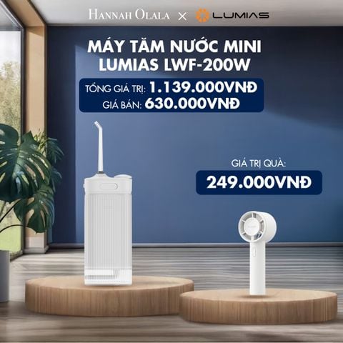  H90_DEAL 28: MÁY TĂM NƯỚC MINI MÀU TRẮNG LUMIAS LWF-200W 