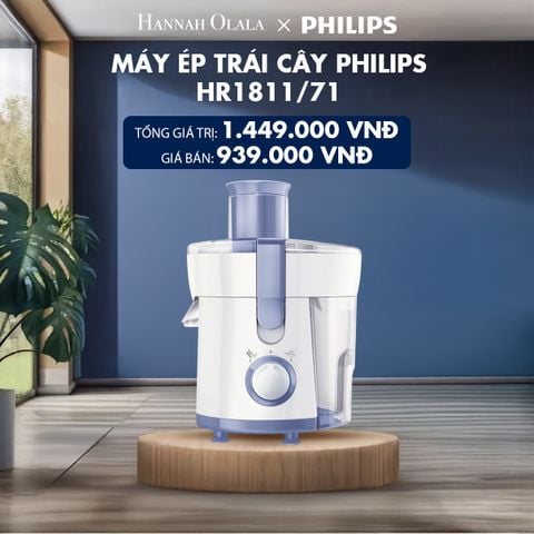  H115_DEAL 15: MÁY ÉP TRÁI CÂY PHILIPS HR1811/71 