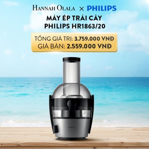  A405_DEAL 9: MÁY ÉP TRÁI CÂY PHILIPS HR1863/20 