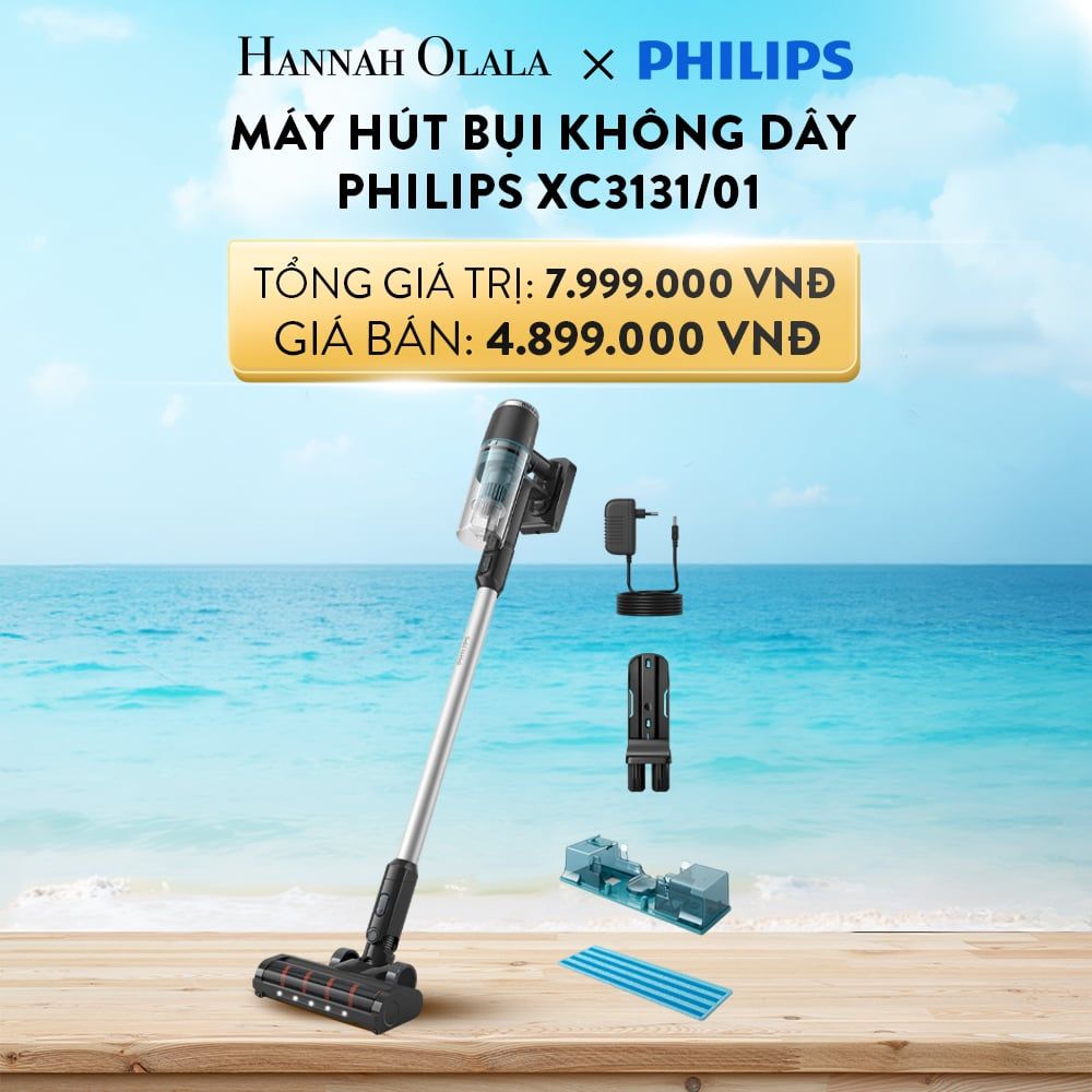  A399_DEAL 3: MÁY HÚT BỤI KHÔNG DÂY PHILIPS XC3131/01 