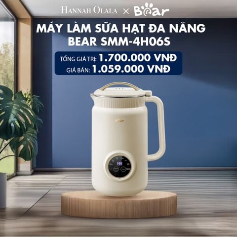  H12_DEAL 2: MÁY LÀM SỮA HẠT ĐA NĂNG BEAR SMM-4H06S 