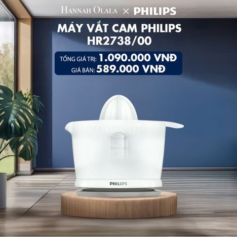  H118_DEAL 18: MÁY VẮT CAM PHILIPS HR 2738/00 