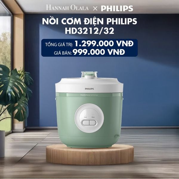  H110_DEAL 10: NỒI CƠM ĐIỆN PHILIPS HD3212/32 