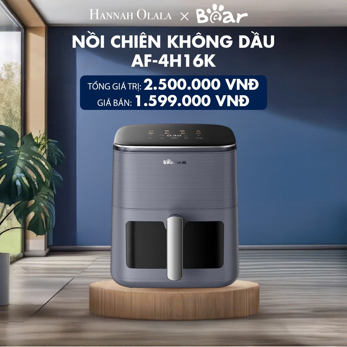  H15_DEAL 5: NỒI CHIÊN KHÔNG DẦU AF-4H16K 