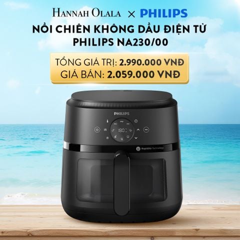  A402_DEAL 6: NỒI CHIÊN KHÔNG DẦU ĐIỆN TỬ PHILIPS NA230/00 
