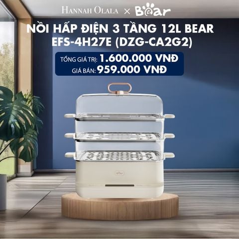  H16_DEAL 6: NỒI HẤP ĐIỆN 3 TẦNG BEAR 