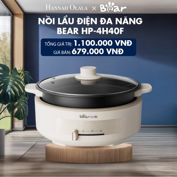  H19_DEAL 9: NỒI LẨU ĐIỆN ĐA NĂNG BEAR HP-4H40F 