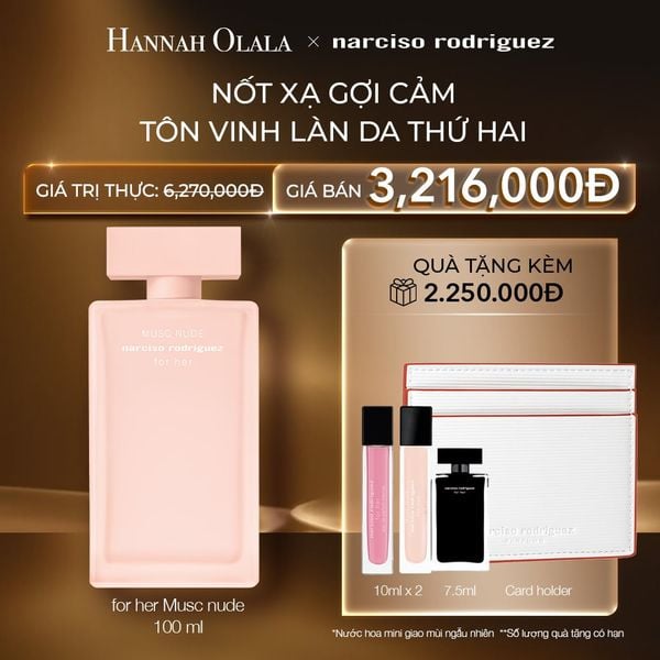  C73: DEAL 12: NƯỚC HOA NỮ NARCISO RODRIGUEZ MUSC NUDE EDP 100ML 