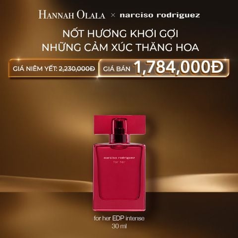  C94: DEAL 34: NƯỚC HOA NỮ NARCISO RODRIGUEZ FOR HER EAU DE PARFUM INTENSE 30ML 