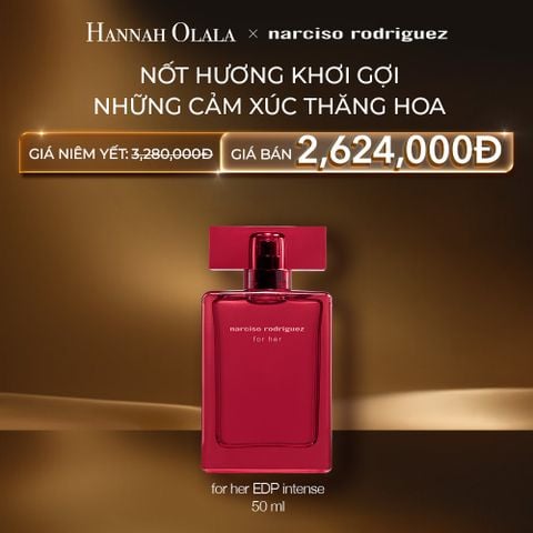  C95: DEAL 35: NƯỚC HOA NỮ NARCISO RODRIGUEZ FOR HER EAU DE PARFUM INTENSE 50ML 