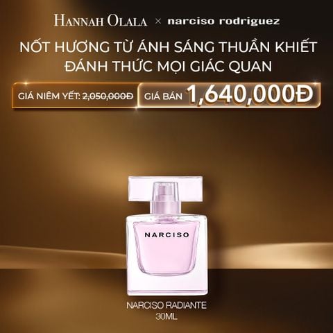  C97: DEAL 37: NƯỚC HOA NỮ NARCISO RODRIGUEZ NARCISO EAU DE PARFUM RADIANTE 30ML 