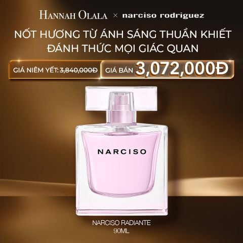  C99: DEAL 39: NƯỚC HOA NỮ NARCISO RODRIGUEZ NARCISO EAU DE PARFUM RADIANTE 90ML 