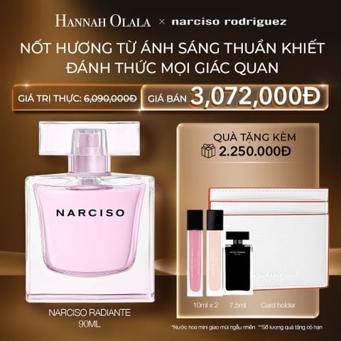  C79: DEAL 18: NƯỚC HOA NỮ NARCISO RODRIGUEZ NARCISO EAU DE PARFUM RADIANTE 90ML 