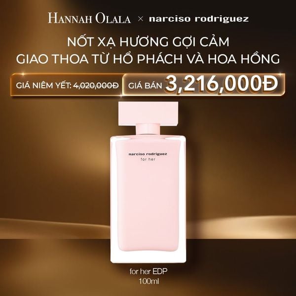  C83: DEAL 24: NƯỚC HOA NỮ NARCISO RODRIGUEZ FOR HER EAU DE PARFUM 100ML 