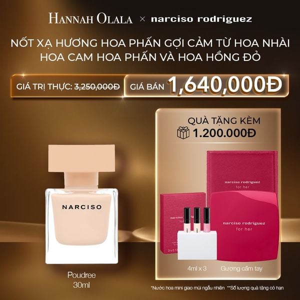  C101: DEAL 5: NƯỚC HOA NARCISO RODRIGUEZ NARCISO EAU DE PARFUM POUDREE 30ML 