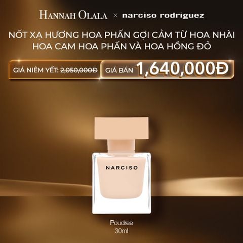  C85: DEAL 26: NƯỚC HOA NARCISO RODRIGUEZ NARCISO EAU DE PARFUM POUDREE 30ML 