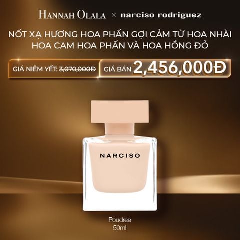  C86: DEAL 27: NƯỚC HOA NỮ NARCISO RODRIGUEZ NARCISO EAU DE PARFUM POUDREE 50ML 