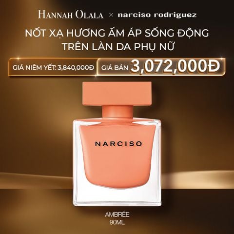  C90: DEAL 30: NƯỚC HOA NỮ NARCISO RODRIGUEZ NARCISO EAU DE PARFUM AMBRÉE 90ML 