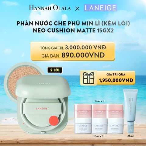  A650_DEAL 9A: PHẤN NƯỚC CHE PHỦ MUA 1 PHẤN NƯỚC CHE PHỦ MỊN LÌ, MỎNG NHẸ 50H NEO CUSHION MATTE (KÈM LÕI) CHỌN MÀU 