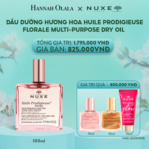  DEAL 5.1: DẦU DƯỠNG KHÔ ĐA NĂNG NUXE HUILE PRODIGIEUSE MULTI-PURPOSE DRY OIL 100ML (CHỌN HƯƠNG) 
