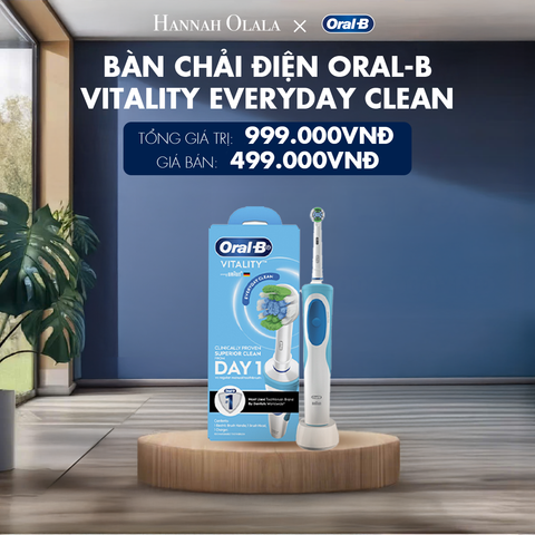  H104_DEAL 2: BÀN CHẢI ĐIỆN ORAL-B VITALITY LOẠI BỎ THÊM ĐẾN 100% MẢNG BÁM 