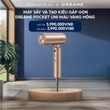  H208_DEAL 8: MÁY SẤY TÓC DREAME POCKET UNI - BẢN QUỐC TẾ - BẢO HÀNH 24 THÁNG (MÀU VÀNG HỒNG , MÀU VÀNG TITAN, MÀU XÁM BẠC) 