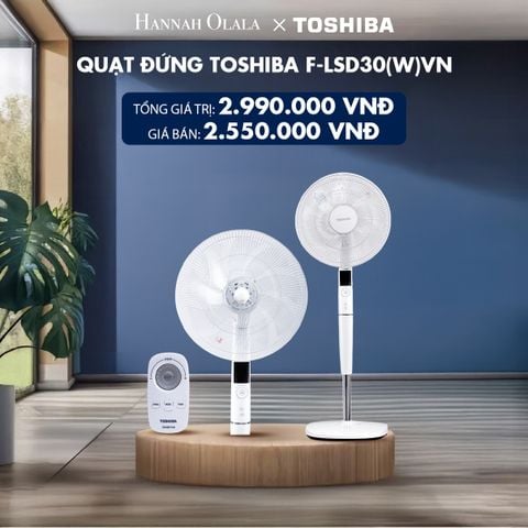  H159_DEAL 1: QUẠT ĐỨNG TOSHIBA F-LSD30(W) 
