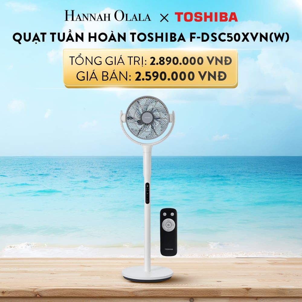  A863_DEAL 23: QUẠT TUẦN HOÀN TOSHIBA F-DSC50XVN(W) 