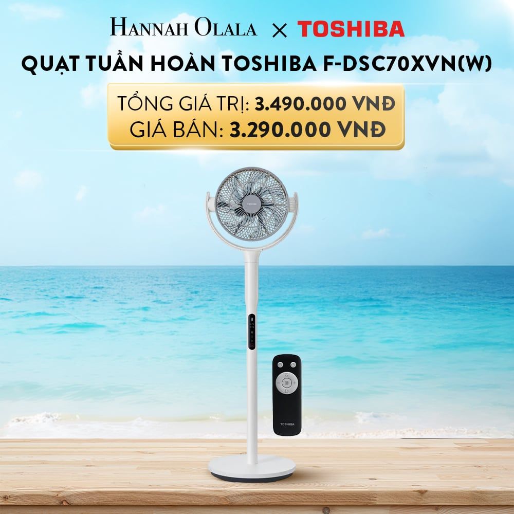  A864_DEAL 24: QUẠT TUẦN HOÀN TOSHIBA F-DSC70XVN(W) 