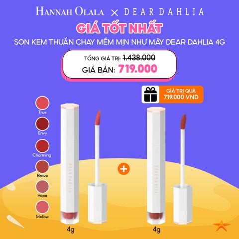  C46_DEAL 2: SON KEM THUẦN CHAY DEAR DAHLIA MUA 1 TẶNG 1 