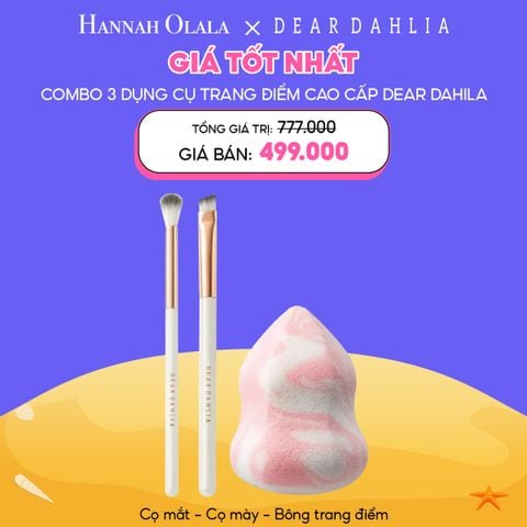  C57_DEAL 4: COMBO DỤNG CỤ TRANG ĐIỂM DEAR DAHLIA 