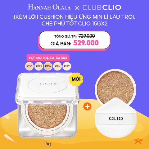  C32_DEAL 2: PHẤN NƯỚC CLIO MỎNG NHẸ & CHE KHUYẾT ĐIỂM HOÀN HẢO KILL COVER (TẶNG KÈM LÕI) 