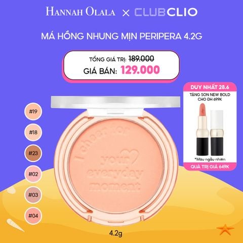  DEAL 1: [DUY NHẤT 28.6] MÁ HỒNG PERIPERA PURE BLUSHED SUNSHINE CHEEK 4.2G 